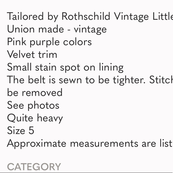 💜ROTHSCHILD VINTAGE COAT JACKET 5T TODDLER GIRL💜 - Picture 11 of 11